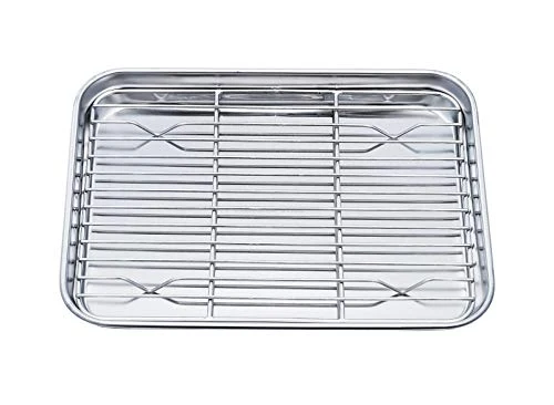 Genuine Toaster Oven Pan with Cooling Rack 2 Count Smart