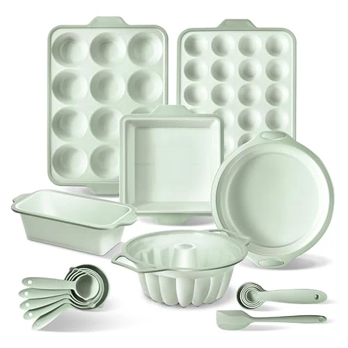 Sustainable 17 Pc. Silicone Baking Pan Set 17 Count High-End