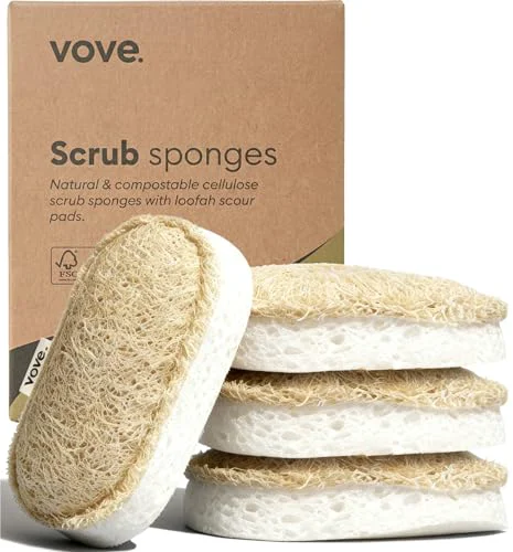 Responsible Scrub Sponges 4 Pack 4 Count High-End