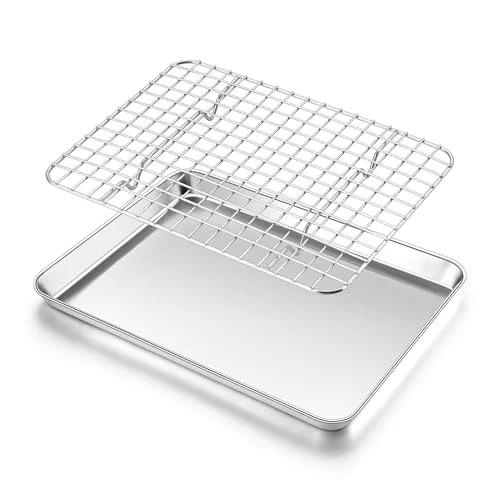 Detailed Cookie Sheet with Rack Set 2 Count Comfortable