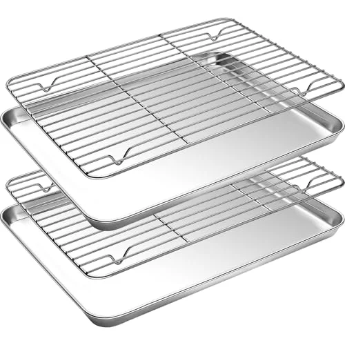 Dependable Baking Sheet and Cooling Rack Set Secure