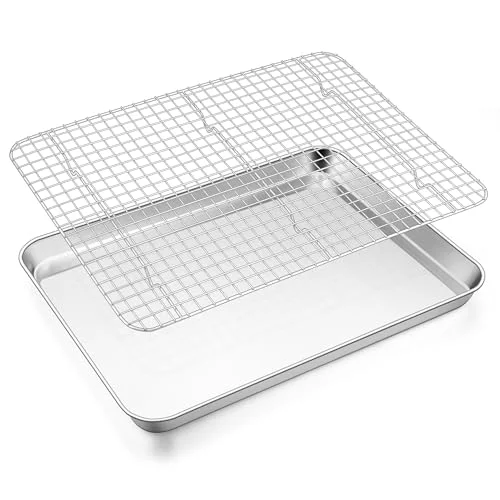 Excellent Baking Sheet with Wire Rack Set 2 Count Comfortable
