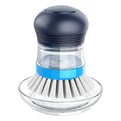 Fine Crafted Soap Dispensing Palm Brush Storage Set Lightweight