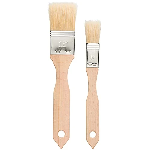 Official Pastry Brushes Set with Untreated Beechwood Handles Minimalist
