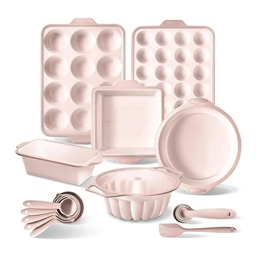 Detailed 17 Pc. Silicone Baking Pan Set 7 Count Environmentally Friendly