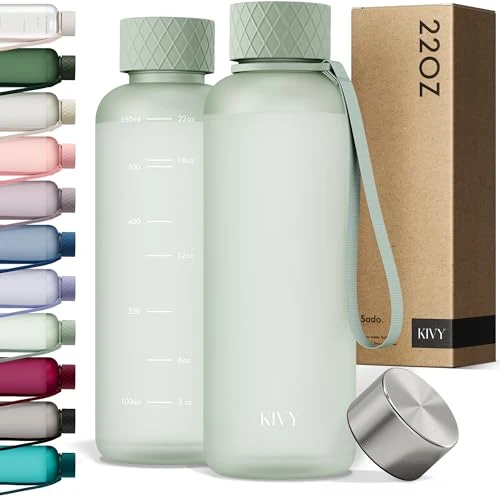 Carefully Designed Slim Water Bottle 22oz Tritan Verified