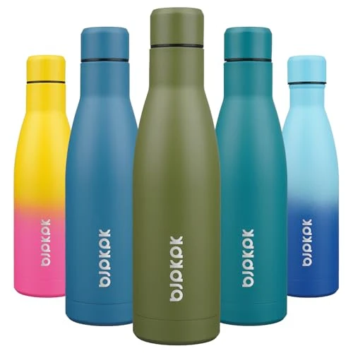 Lightweight 17oz Skinny Insulated Water Bottle Soft