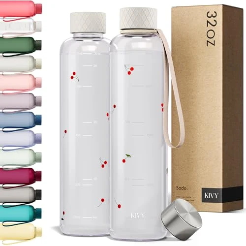 Functional Slim Water Bottle 32oz Tritan Organic