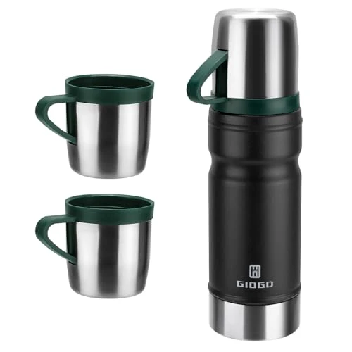 Verified Vacuum Insulated Water Bottle Thermo Water Flask with Cup 680ml High-Quality