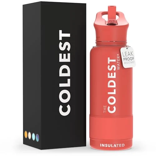 Powerful Coldest Insulated Water Bottle with Straw Lid Innovative