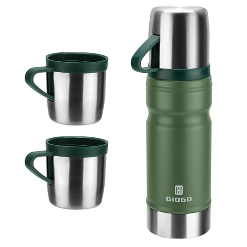 Healthy Vacuum Insulated Water Bottle Thermo Water Flask with Cup 680ml World-Class