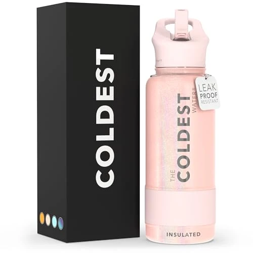 Lightweight Coldest Insulated Water Bottle with Straw Lid Durable