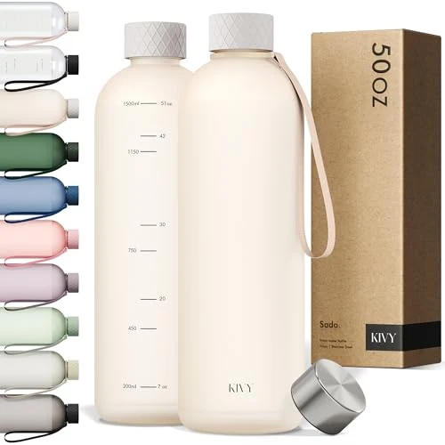 Dependable Large Water Bottle 50oz Tritan Clean