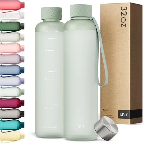High-Performance Slim Water Bottle 32oz Tritan Organic