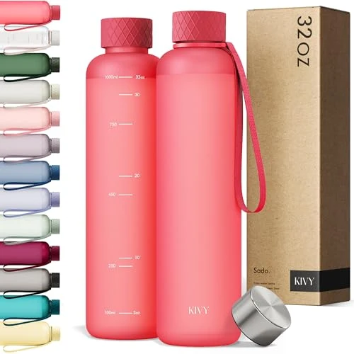 Comfortable Slim Water Bottle 32oz Tritan Trendy