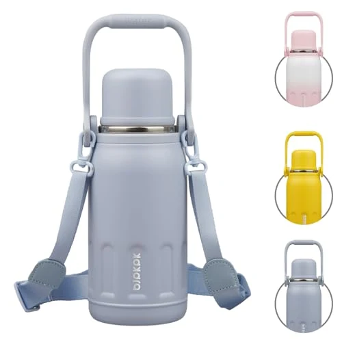 Excellent Stainless Steel Insulated Bottle with Handle Strap Powerful