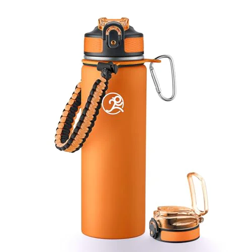 Breathable 24oz Insulated Stainless Steel Travel Water Bottle Clean