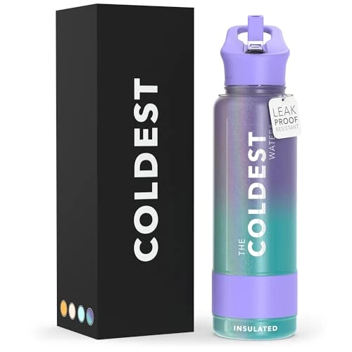 Superior Coldest Insulated Water Bottle with Straw Lid Environmentally Friendly