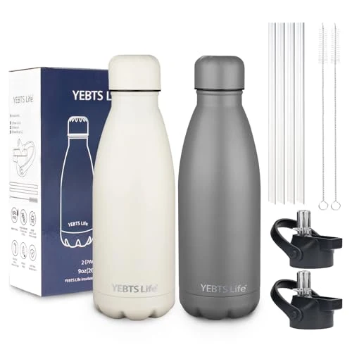 Smooth Insulated Water Bottle 2 Count Pure