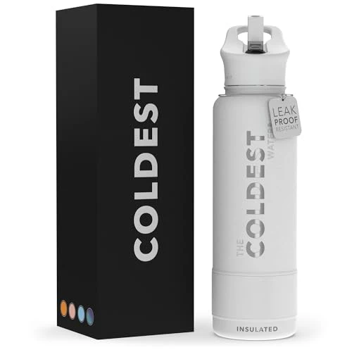 Fine Coldest Insulated Water Bottle with Straw Lid User-Friendly