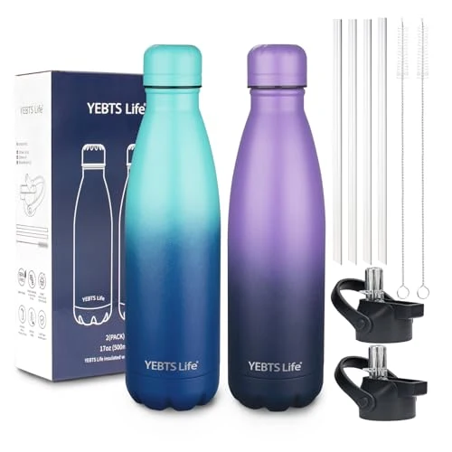 Optimized Insulated Water Bottle 2 Count Secure