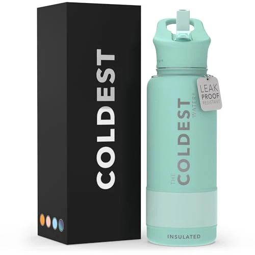 Sophisticated Coldest Insulated Water Bottle with Straw Lid Versatile