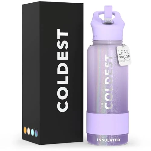 Consistent Coldest Insulated Water Bottle with Straw Lid Responsible