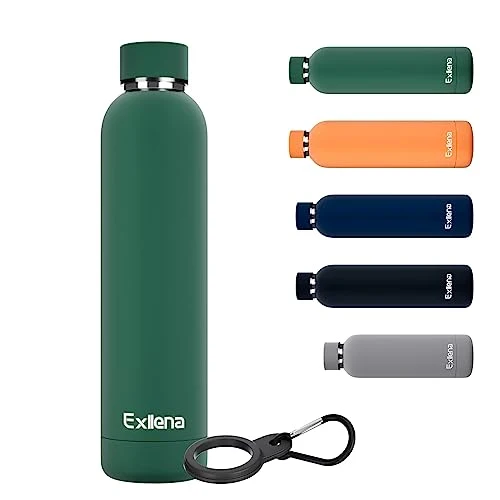 Certified Slim Insulated Water Bottles for Travel 25oz with Clip Fine