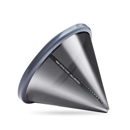 Lightweight Able KONE Reusable Stainless Steel Coffee Filter Compatible with Chemex Organic