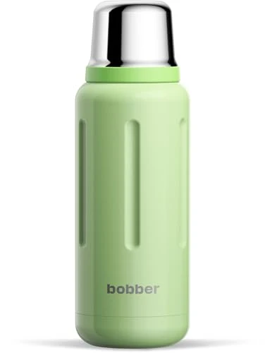 Classic 34 oz 1 Liter Stainless Steel Travel Thermo Flask for Hot and Cold Drinks Minimalist