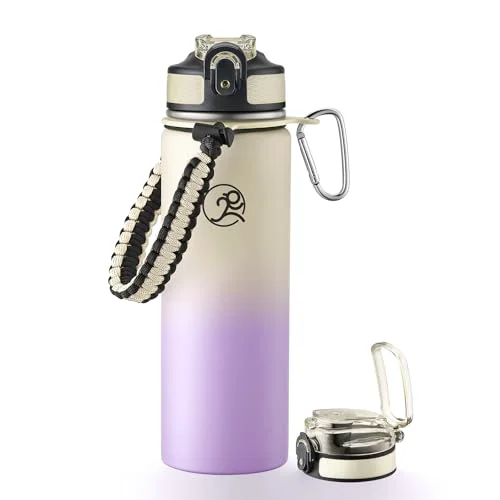 Safe 24oz Insulated Stainless Steel Travel Water Bottle Refined