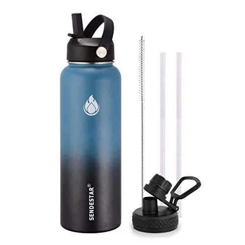 Unique Water Bottle 32oz Double Wall Vacuum Insulated Leak Proof Stainless Steel Sports Water Bottle Durable
