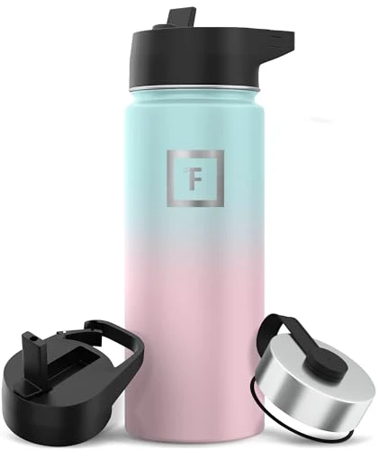 Specialty Camping Hiking Hydration Flask with Straw Smooth