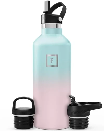 Specialty 32 oz Narrow Mouth Water Bottle with 3 Lids Certified