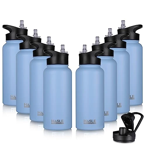 Easy-to-Use 32 oz Insulated Water Bottle Stainless Steel Double Walled Vacuum Sports Water Bottle with 2 Lids Effective
