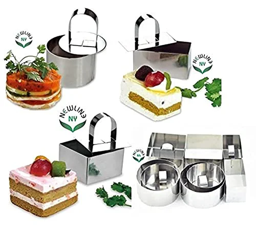 Elegant NewlineNY Stainless Steel Dessert Rings Fine
