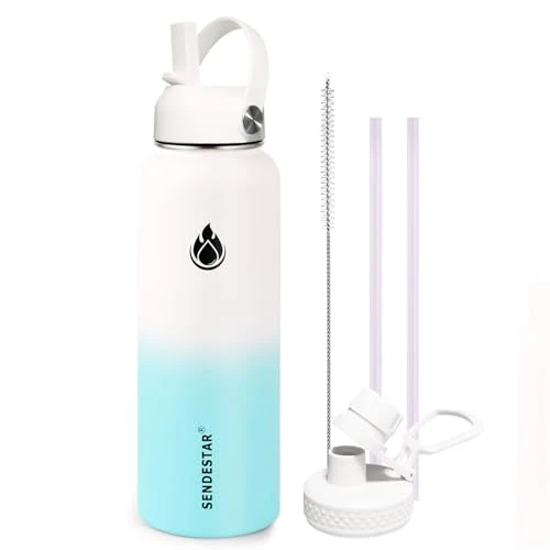 User-Friendly Water Bottle 40oz Double Wall Vacuum Insulated Leak Proof Stainless Steel Sports Water Bottle Classic