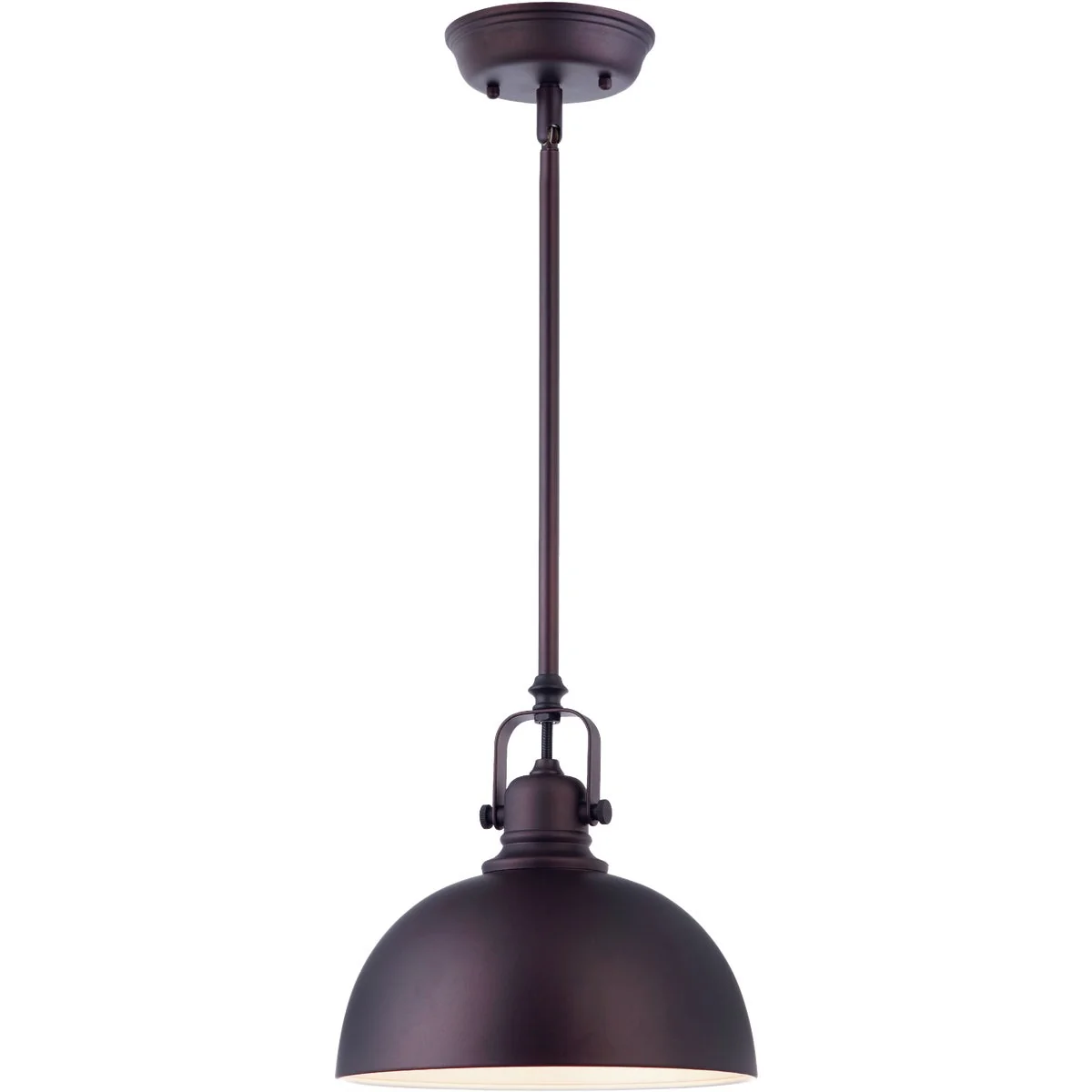 Fine Crafted Home Impressions 1-Bulb Oil Rubbed Bronze Incandescent Rod Pendant Light Fixture Premium
