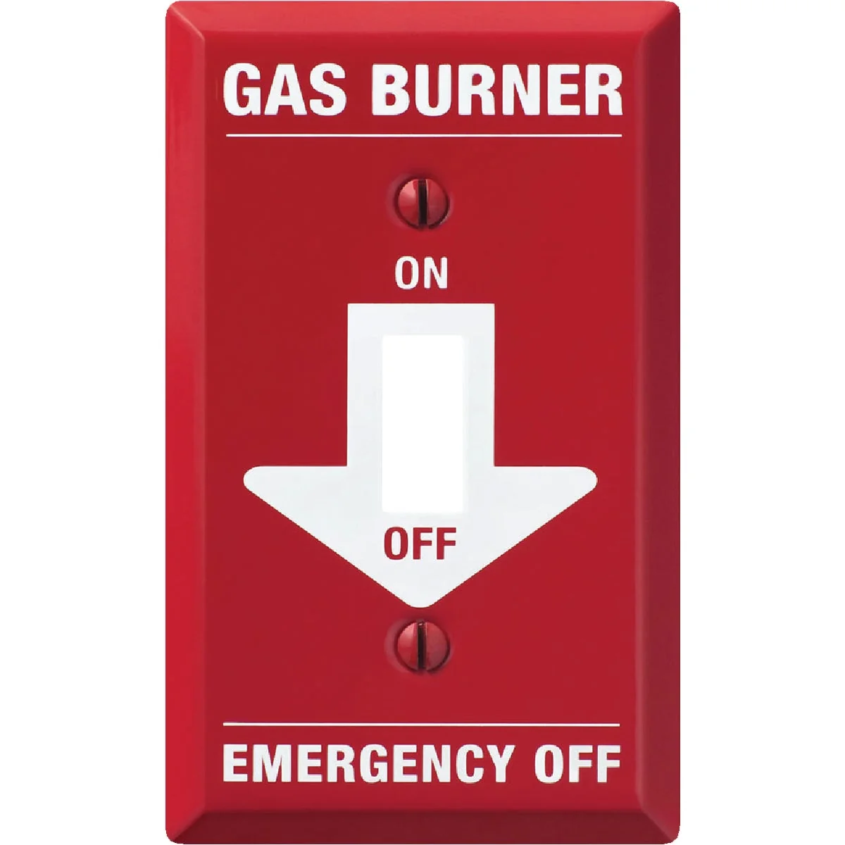 Smooth Amerelle PRO 1-Gang Red Stamped Steel Emergency Gas Burner Toggle Switch Wall Plate Quality