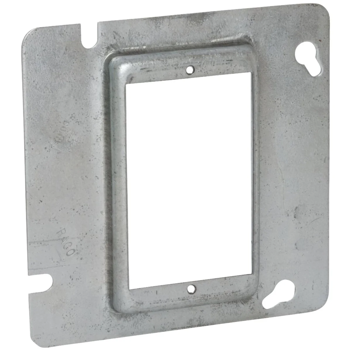 Verified Raco 1-Device Combination 4-11 16 In. x 4-11 16 In. Square Raised Cover Excellent