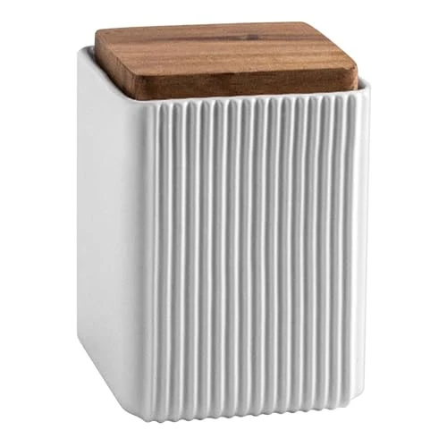 Practical Ceramic Storage Jars Modern Airtight Coffee Canisters With Lid 25.3605 Fl Oz Optimized