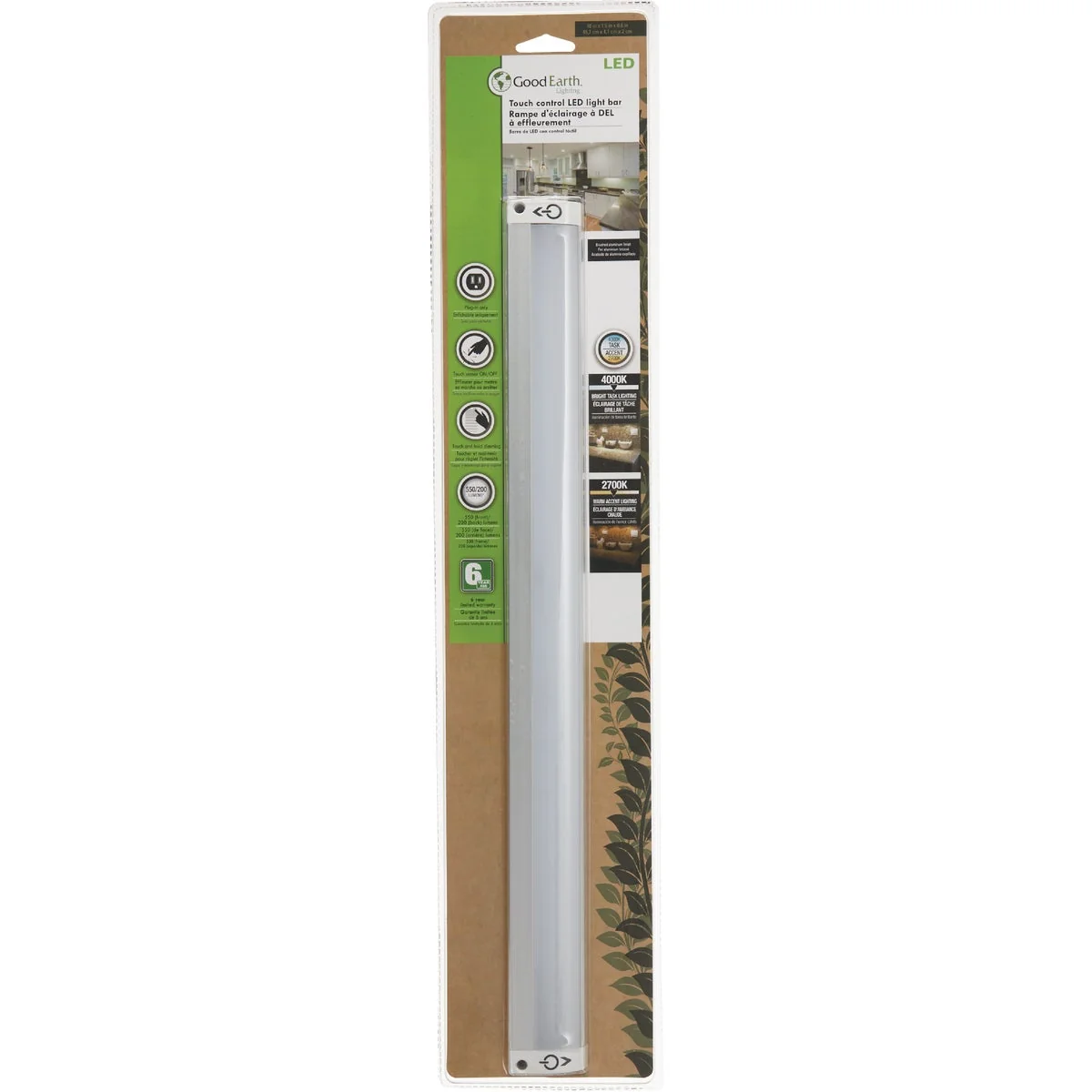 Sustainable Good Earth Lighting 18 In. Plug-In White LED High Lumen Under Cabinet Linking Bar Carefully Designed