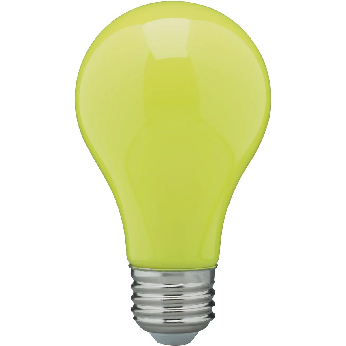 Modern Satco 60W Equivalent Yellow A19 Medium LED Bug Light Bulb Stylish