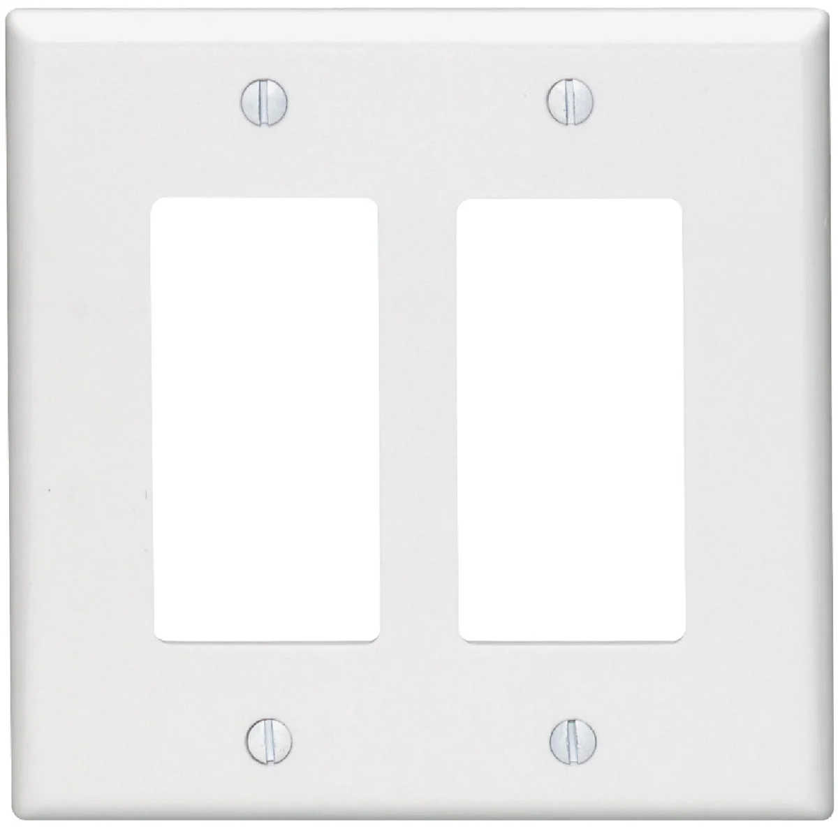 Verified Leviton Mid-Way 2-Gang Smooth Plastic Rocker Decorator Wall Plate White