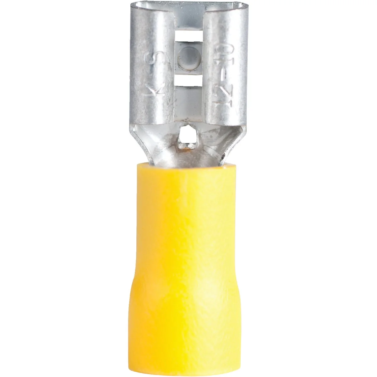 Superior Gardner Bender 12 to 10 AWG Female Yellow Vinyl-Insulated Barrel Disconnect 100-Pack Smooth
