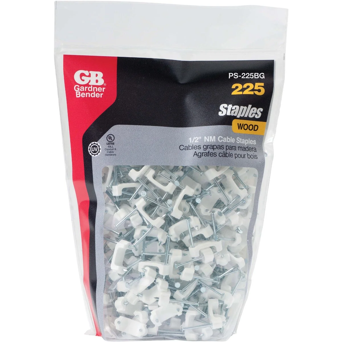 Luxury Gardner Bender 1 2 In. x 3 8 In. Polyethylene Cable Staple 225-Count Crafted