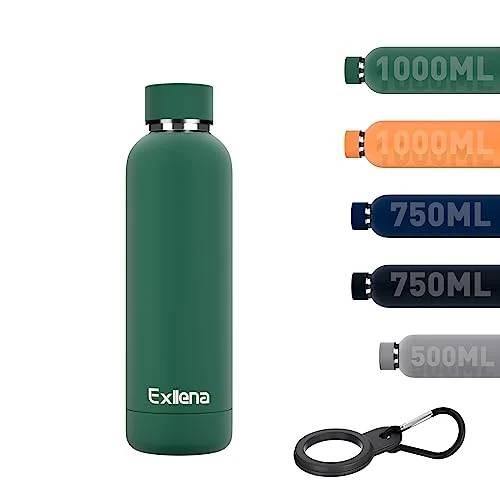 Casual Slim Insulated Water Bottles for Travel 18oz with Clip Effective