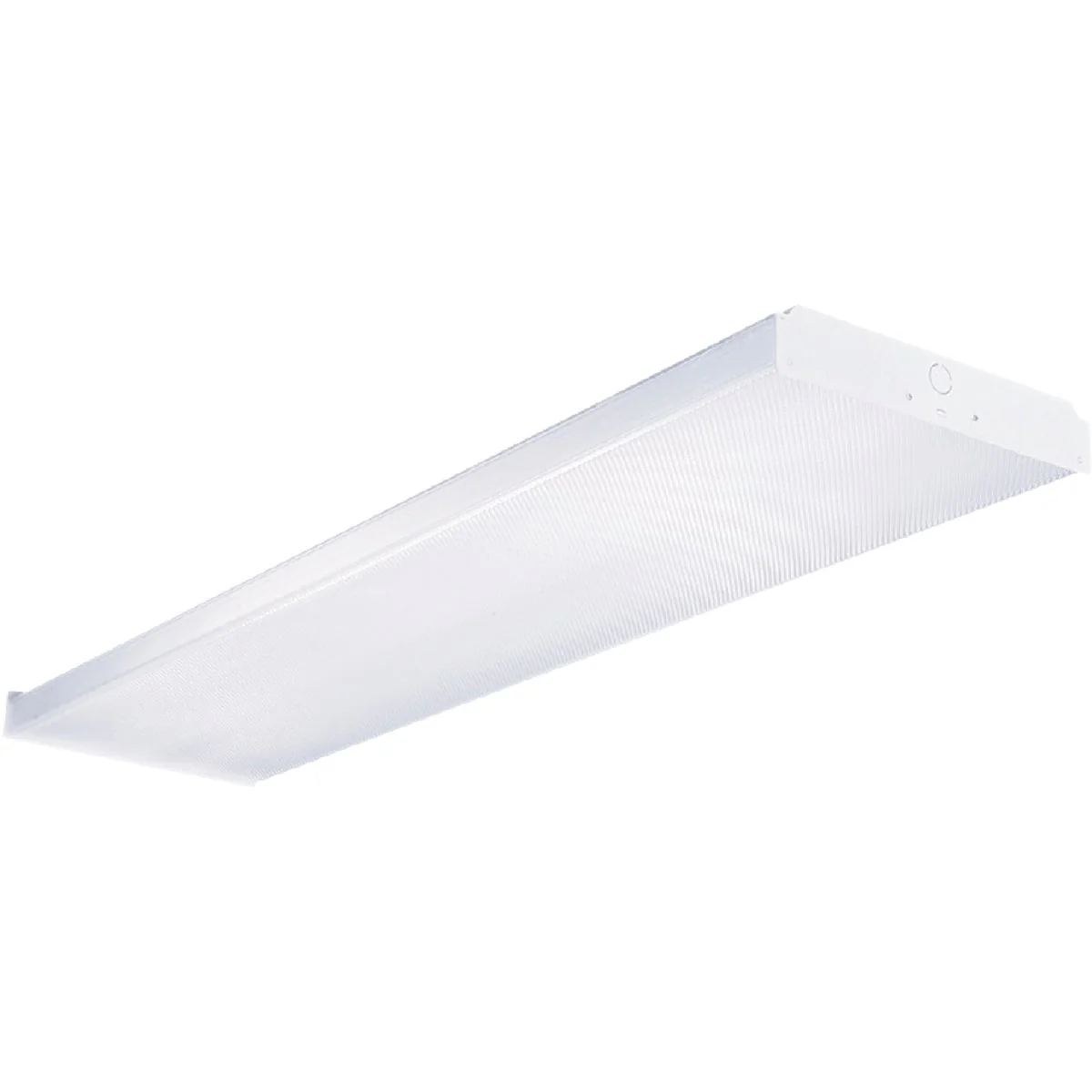 Functional Metalux 4 Ft. 4-Bulb Fluorescent Wraparound Ceiling Light Fixture Unique