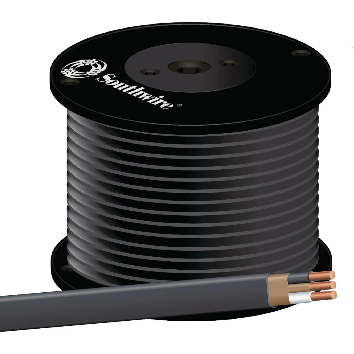Quality Romex 500 Ft. 8-2 Solid Black NMW G Electrical Wire Crafted
