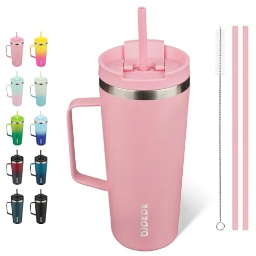 Top-Quality 22oz Insulated Tumbler with Handle Solid